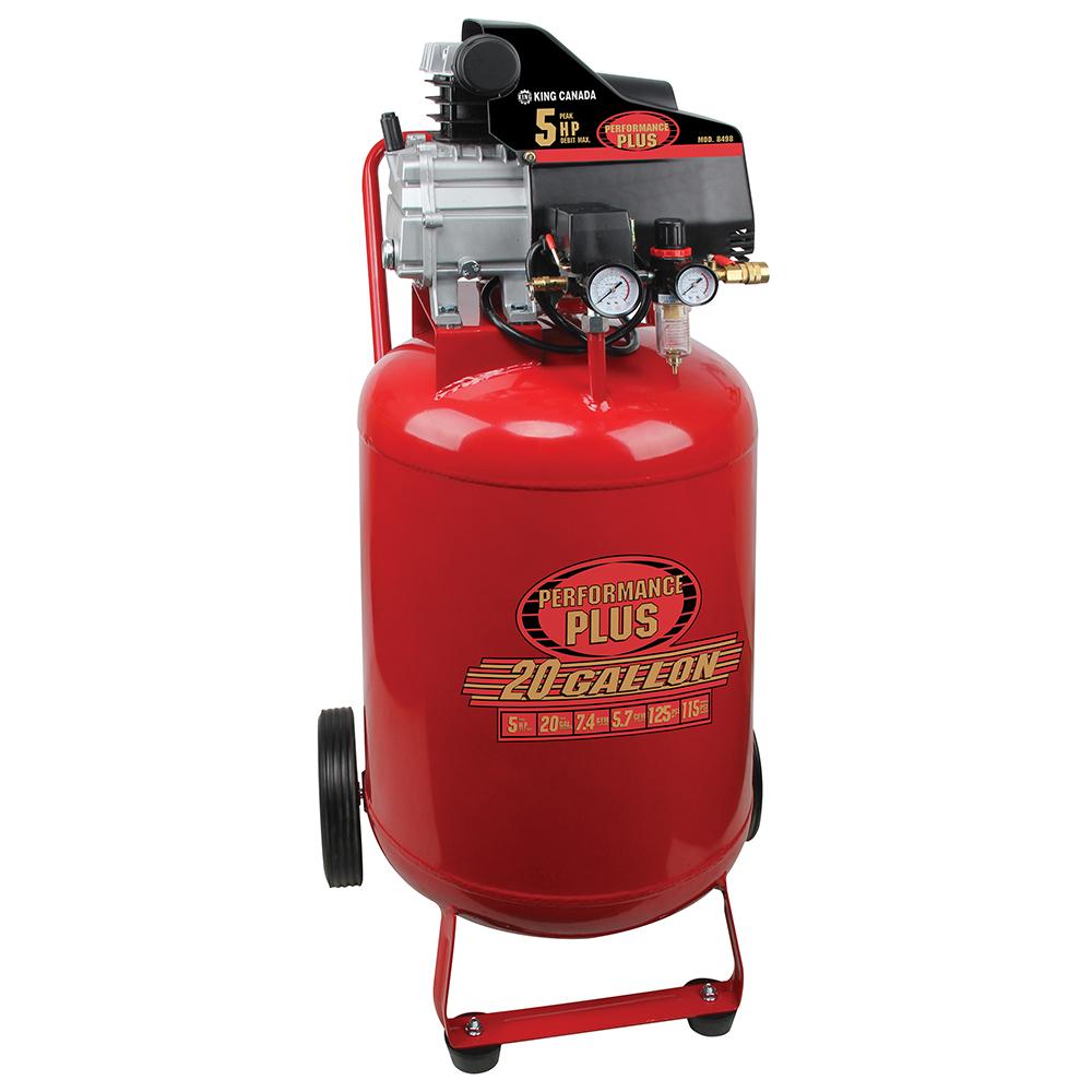 5 Peak HP 20 Gallon air compressor<span class=' ItemWarning' style='display:block;'>Item is usually in stock, but we&#39;ll be in touch if there&#39;s a problem<br /></span>