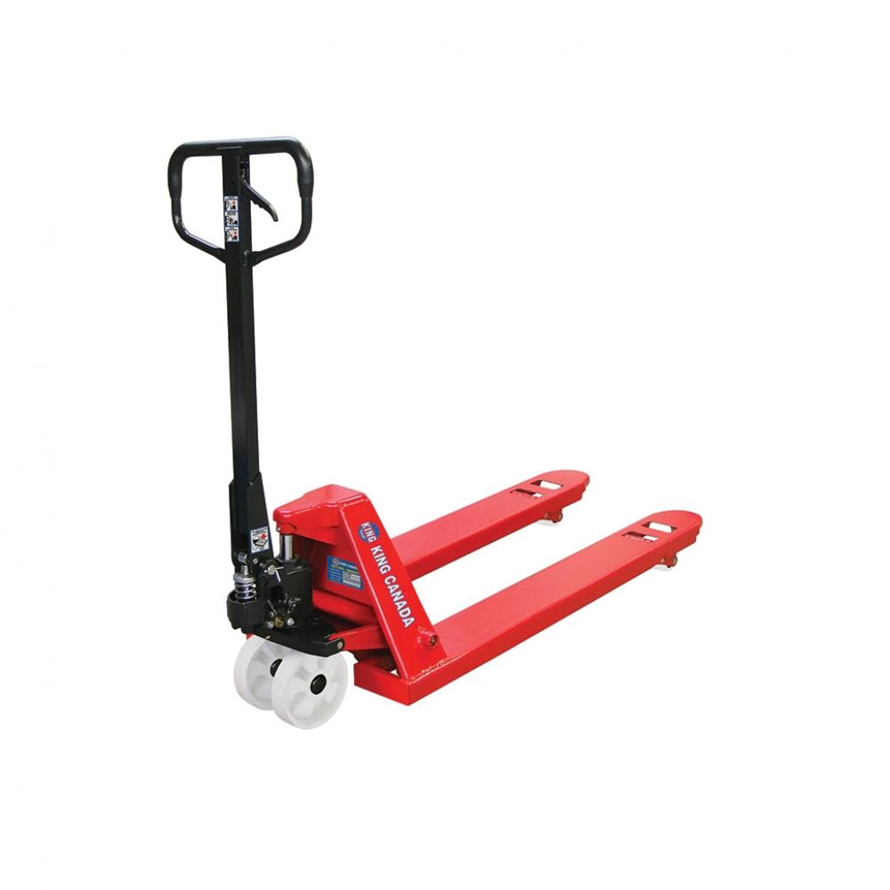 27&#34; x 48&#34; Pallet truck with nylon wheels<span class=' ItemWarning' style='display:block;'>Item is usually in stock, but we&#39;ll be in touch if there&#39;s a problem<br /></span>