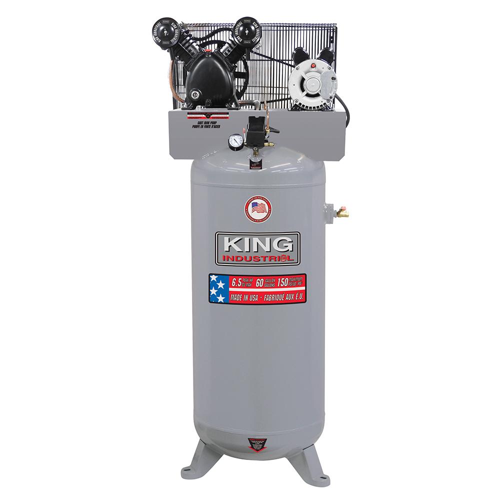 Stationary 6.5 peak HP 60 Gallon air compressor<span class='Notice ItemWarning' style='display:block;'>Item has been discontinued<br /></span>