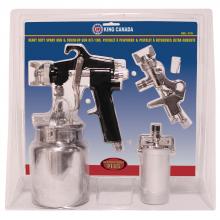 King Canada 8185 - Heavy duty spray gun & touch up gun kit