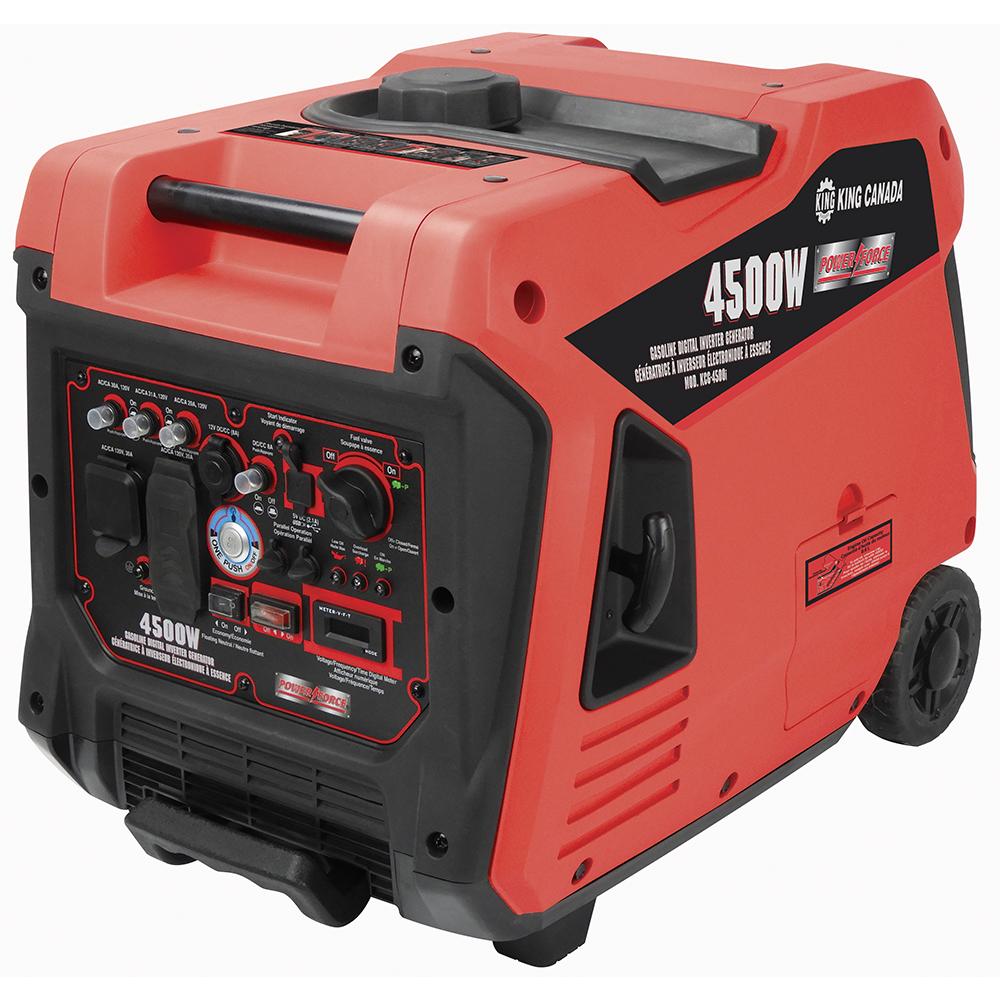 Génératrice à inverseur électronique 4500 watts à essence<span class='Notice ItemWarning' style='display:block;'>Item has been discontinued<br /></span>