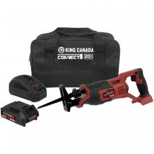 King Canada 8035LK-BC - Ensemble rectifieuse à angle 4-1/2" sans fil au lithium ion max 20 Volt