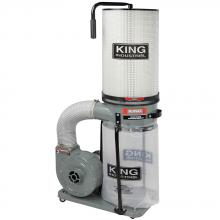 King Canada KC-2405C/KDCF-2400 - Collecteur de poussière de 1 CV avec cartouche de filtration