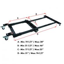 King Canada KMB-1390X - Base mobile universelle ultra robuste pour bancs de scie