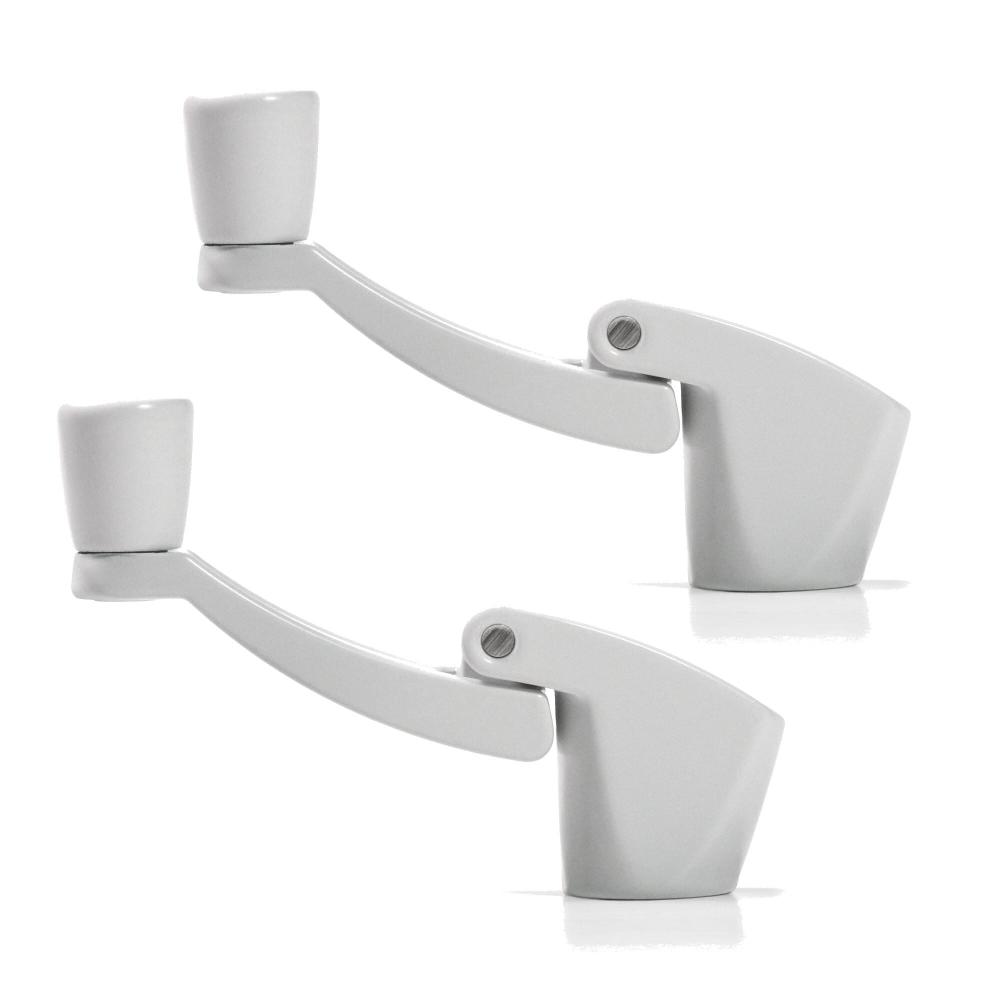 Fold-Away-Handle Window Cranks (White 2-Pack)<span class=' ItemWarning' style='display:block;'>Item is usually in stock, but we&#39;ll be in touch if there&#39;s a problem<br /></span>