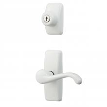 Ideal Security HK01-I-073 - GL Lever Set with Keyed Deadbolt (White)