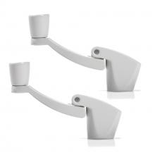 Ideal Security SK927W - Fold-Away-Handle Window Cranks (White 2-Pack)