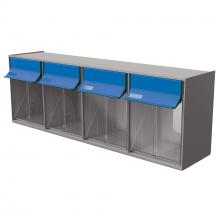 Ideal Security TB42GB - Tilt Bin G2 - 4 bins (Grey/Blue)