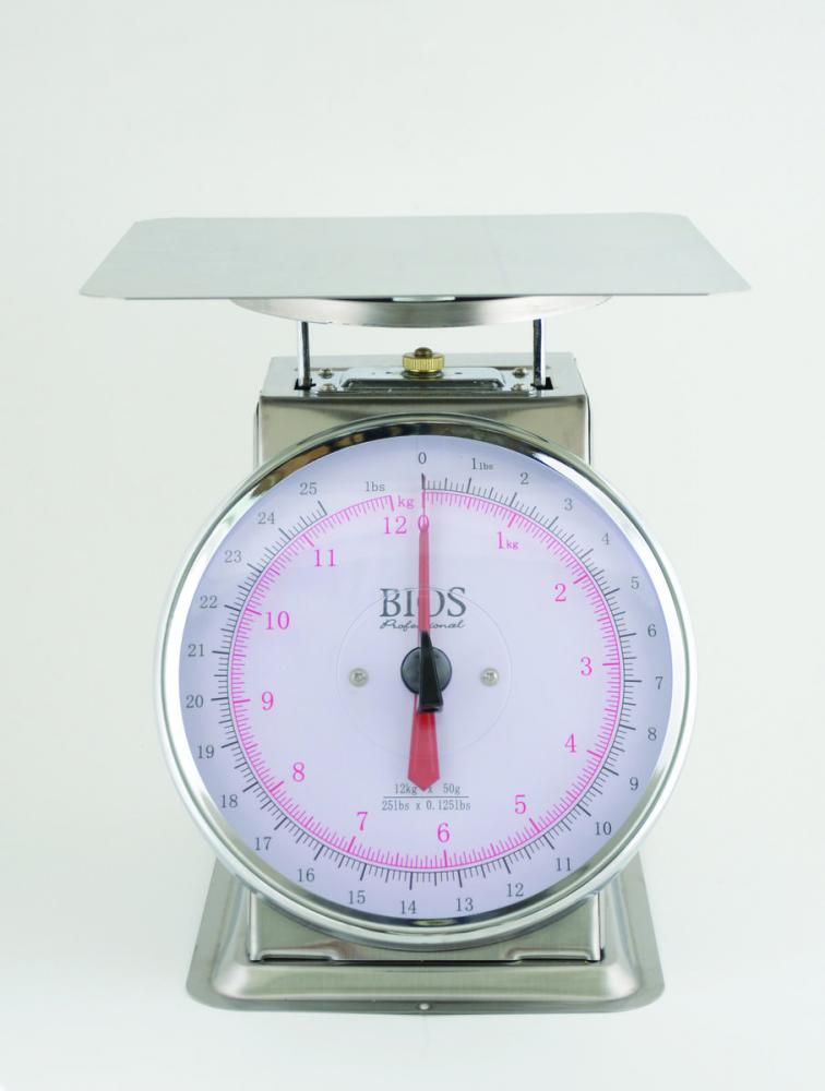 Mechanical Scale 25 lbs / 12 kg<span class=' ItemWarning' style='display:block;'>Item is usually in stock, but we&#39;ll be in touch if there&#39;s a problem<br /></span>