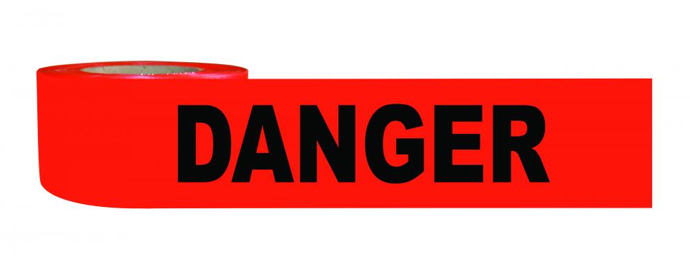 Danger - Red (3&#34;x1,000&#39;)<span class=' ItemWarning' style='display:block;'>Item is usually in stock, but we&#39;ll be in touch if there&#39;s a problem<br /></span>