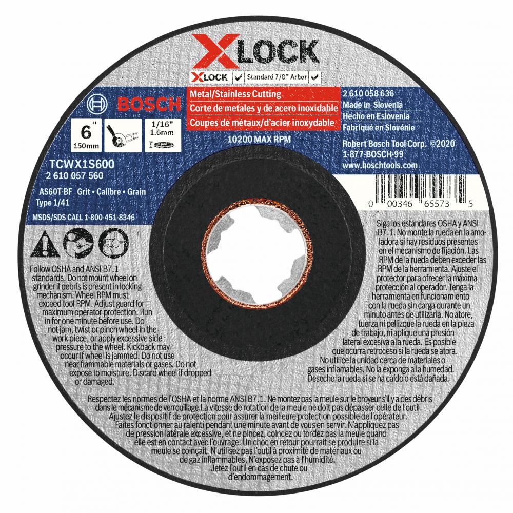 6 In. X-LOCK Abrasive Wheel<span class=' ItemWarning' style='display:block;'>Item is usually in stock, but we&#39;ll be in touch if there&#39;s a problem<br /></span>