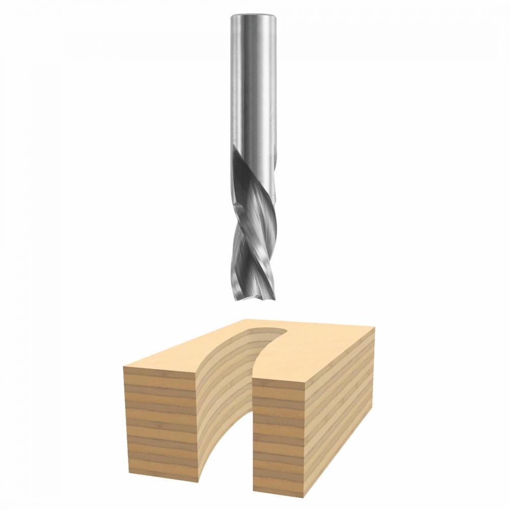 1/2&#34; x 1&#34; Solid Carbide 3-Flute Downcut Spiral Bit<span class='Notice ItemWarning' style='display:block;'>Item has been discontinued<br /></span>