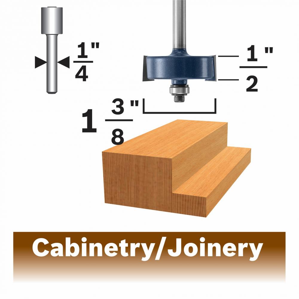 1/2 In. Rabbeting Router Bit<span class=' ItemWarning' style='display:block;'>Item is usually in stock, but we&#39;ll be in touch if there&#39;s a problem<br /></span>