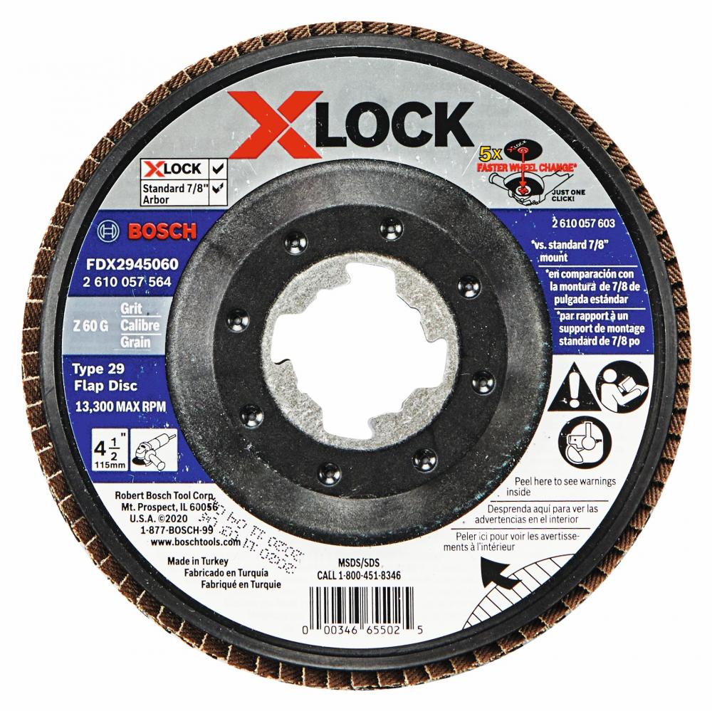 4-1/2 In. X-LOCK 60 Grit Flap Disc<span class=' ItemWarning' style='display:block;'>Item is usually in stock, but we&#39;ll be in touch if there&#39;s a problem<br /></span>