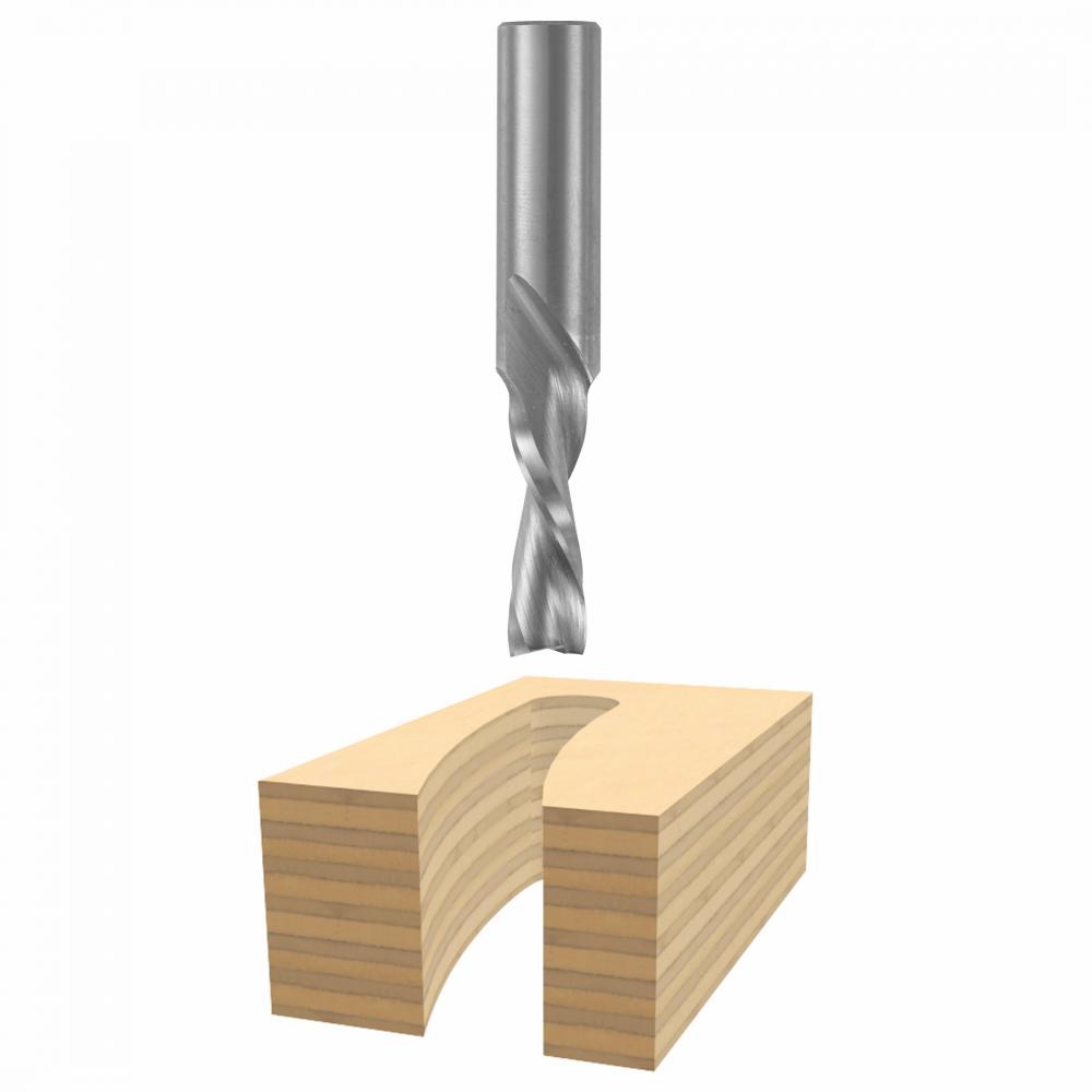 1/2&#34; x 1-5/8&#34; Solid Carbide 2-Flute Downcut Spiral Bit<span class='Notice ItemWarning' style='display:block;'>Item has been discontinued<br /></span>