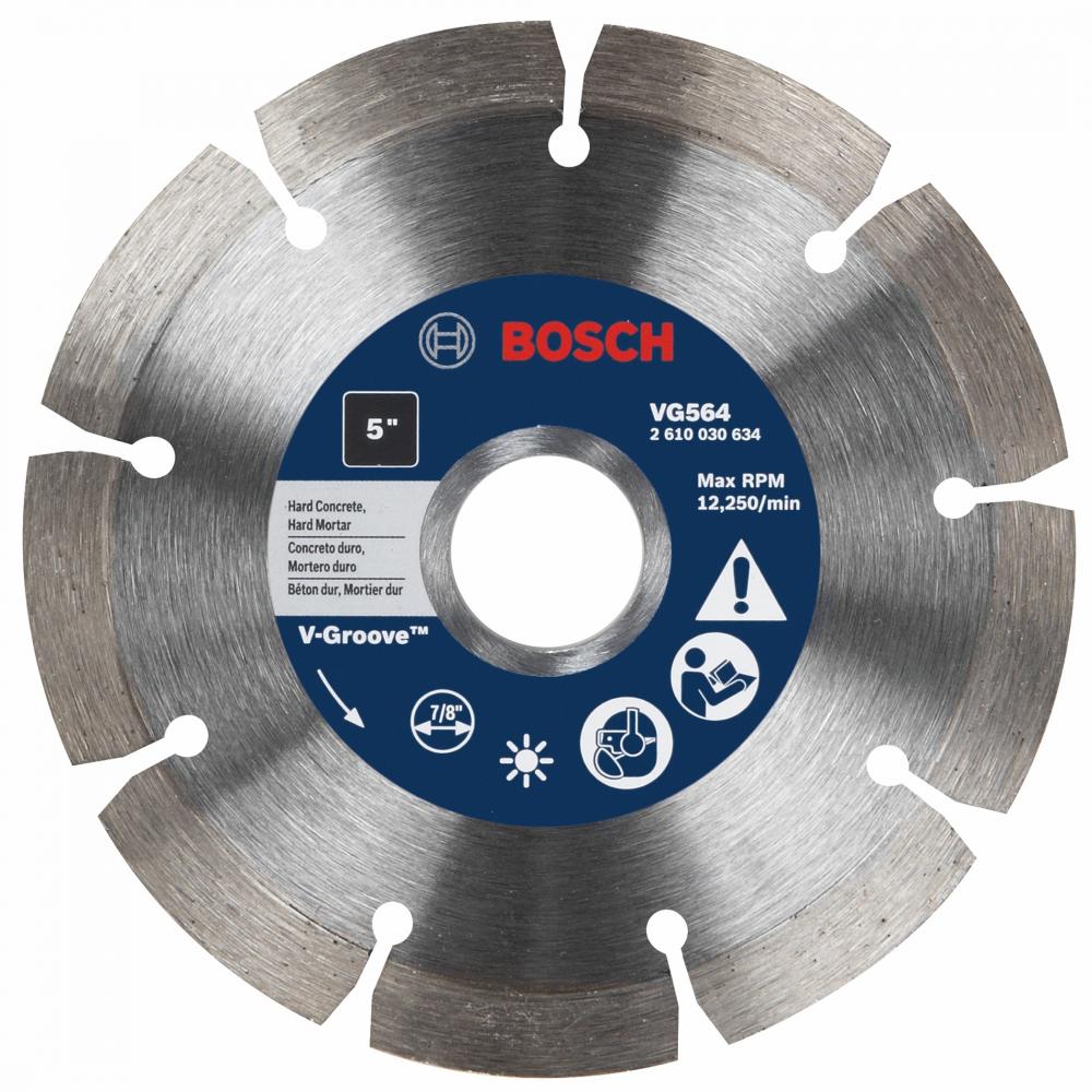 5 In. Segmented Rim V-Groove Blade<span class=' ItemWarning' style='display:block;'>Item is usually in stock, but we&#39;ll be in touch if there&#39;s a problem<br /></span>