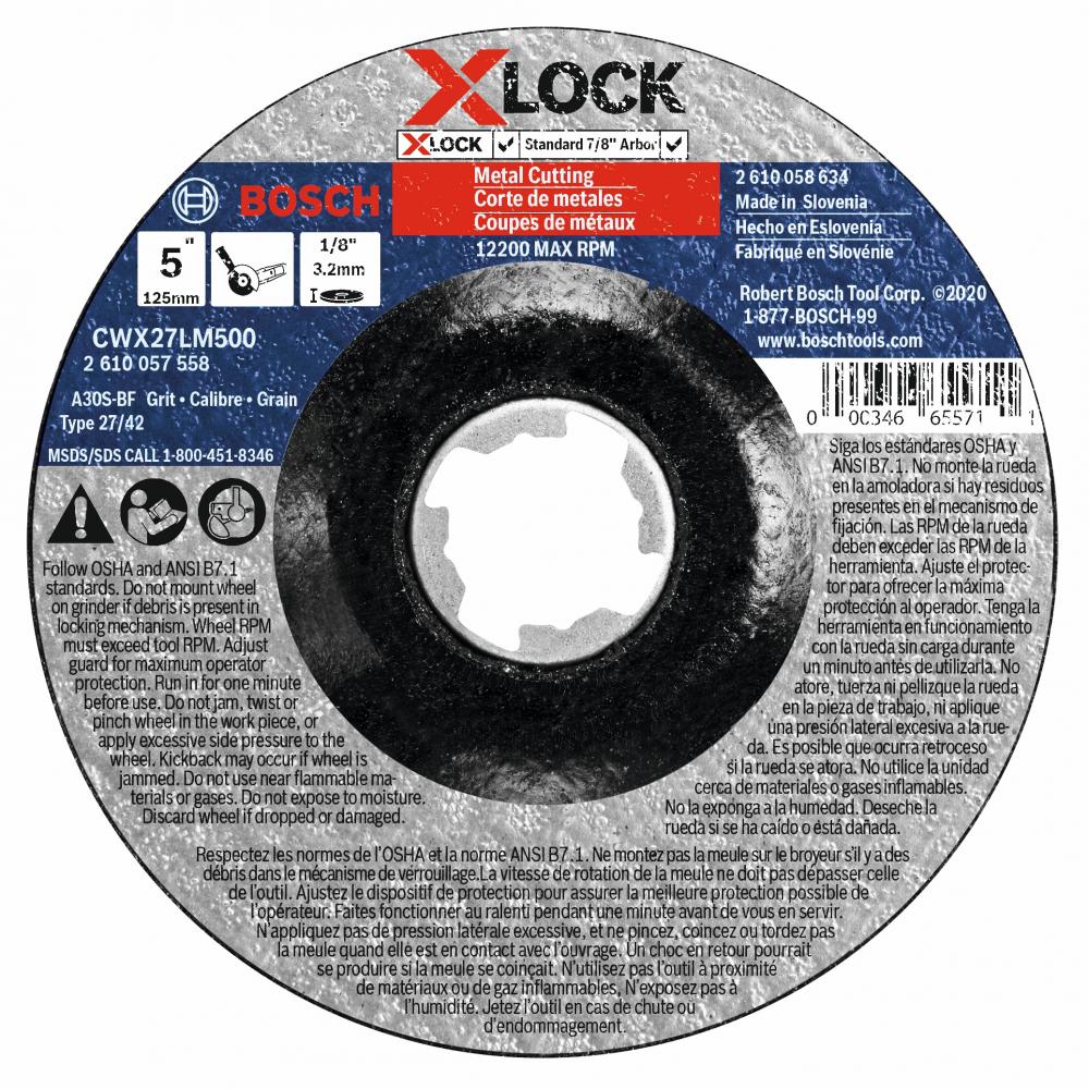 5 In. X-LOCK Abrasive Wheel<span class=' ItemWarning' style='display:block;'>Item is usually in stock, but we&#39;ll be in touch if there&#39;s a problem<br /></span>