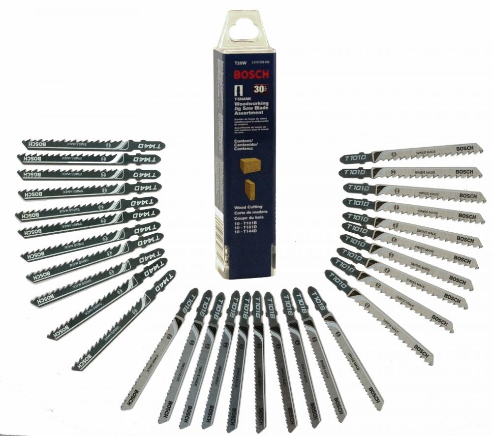 30 pc. T-Shank Jig Saw Blade Set Optimized for Wood<span class='Notice ItemWarning' style='display:block;'>Item has been discontinued<br /></span>