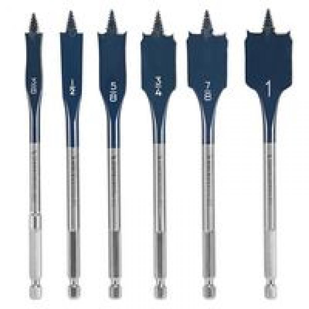 6 pc. Standard Spade Bit Set<span class=' ItemWarning' style='display:block;'>Item is usually in stock, but we&#39;ll be in touch if there&#39;s a problem<br /></span>