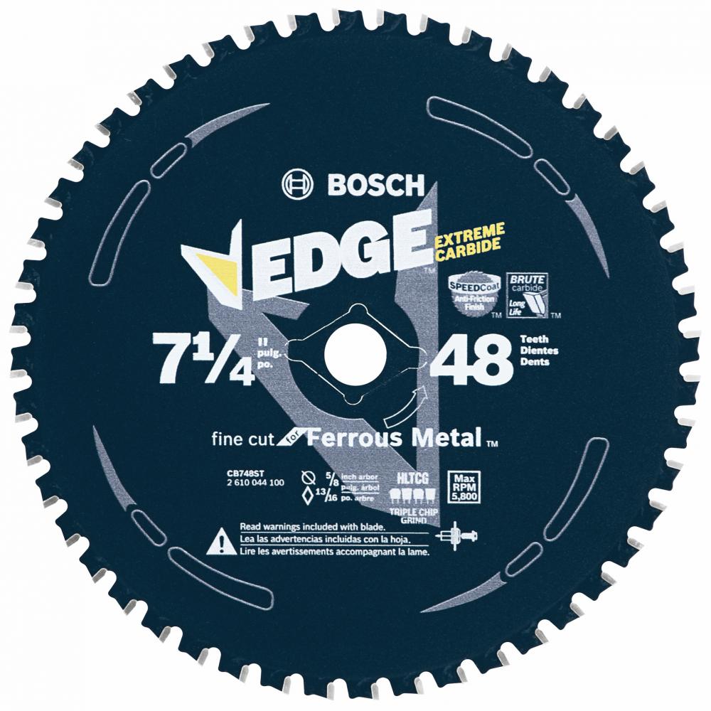 7-1/4&#34; 48 Tooth Edge Circular Saw Blade for Ferrous Metal Cutting<span class='Notice ItemWarning' style='display:block;'>Item has been discontinued<br /></span>