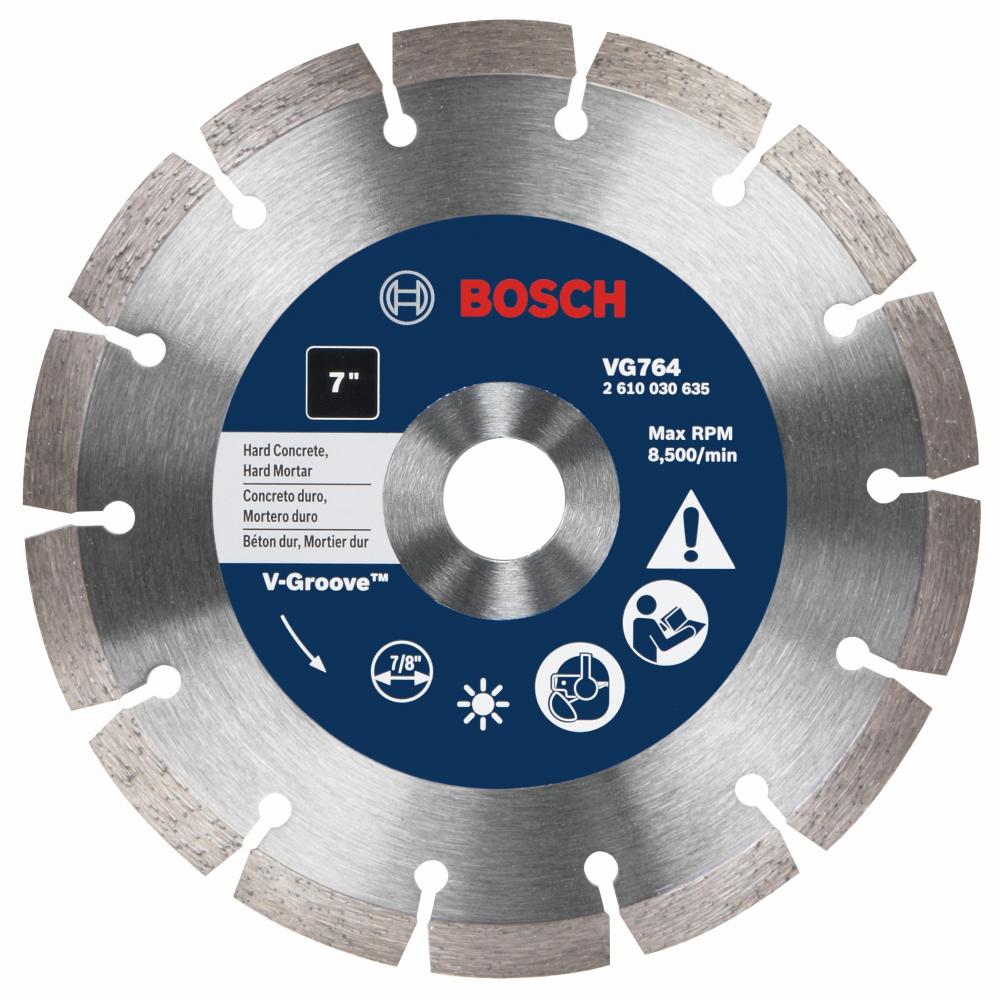 7 In. Segmented Rim V-Groove Blade<span class=' ItemWarning' style='display:block;'>Item is usually in stock, but we&#39;ll be in touch if there&#39;s a problem<br /></span>