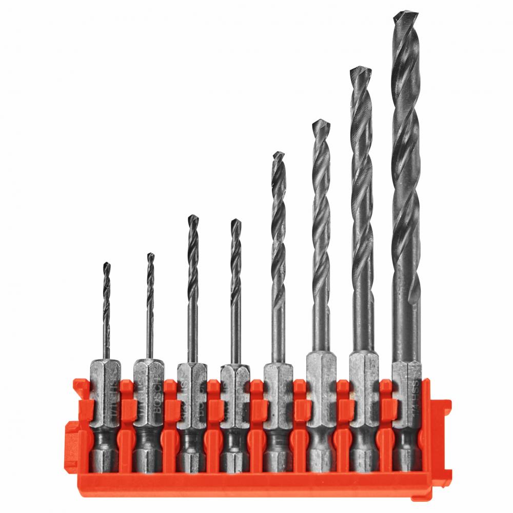 8 pc. Drill Bit Set with Clip<span class=' ItemWarning' style='display:block;'>Item is usually in stock, but we&#39;ll be in touch if there&#39;s a problem<br /></span>