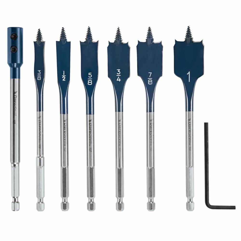 6 pc. Standard Spade Bit Set<span class=' ItemWarning' style='display:block;'>Item is usually in stock, but we&#39;ll be in touch if there&#39;s a problem<br /></span>