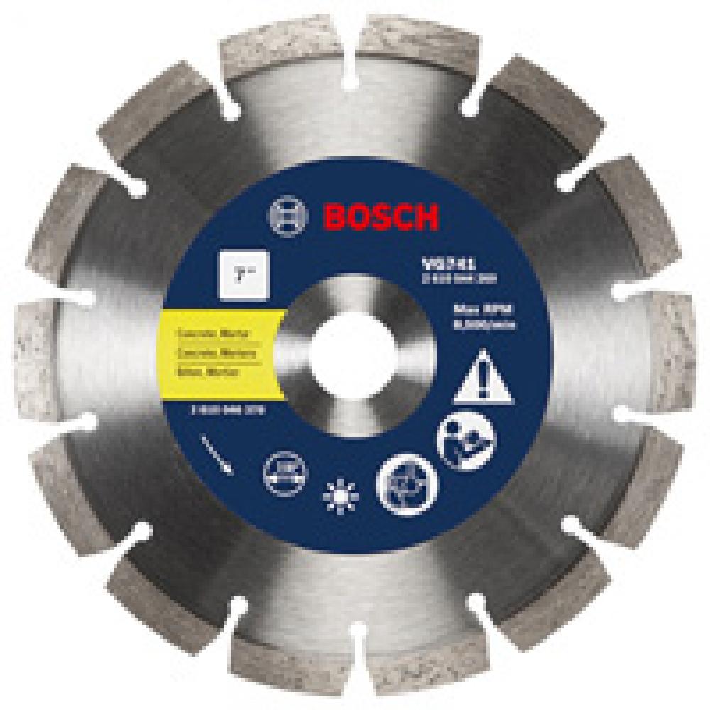 7&#34; Segmented Rim V-Groove Diamond Blade for Universal Rough Cuts<span class='Notice ItemWarning' style='display:block;'>Item has been discontinued<br /></span>