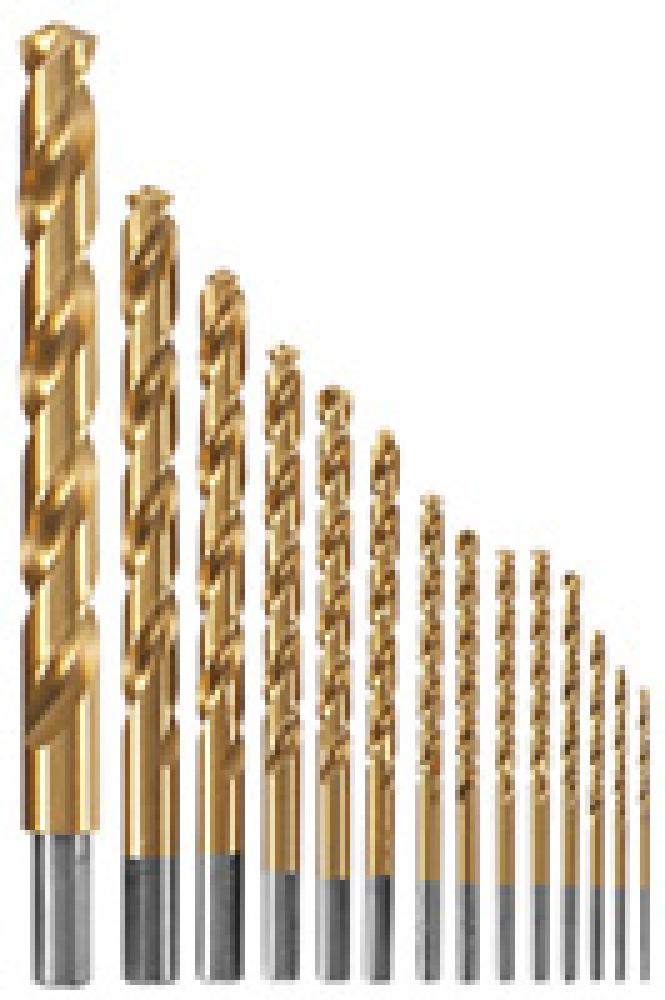 Titanium-Coated Metal Drill Bit Set<span class=' ItemWarning' style='display:block;'>Item is usually in stock, but we&#39;ll be in touch if there&#39;s a problem<br /></span>