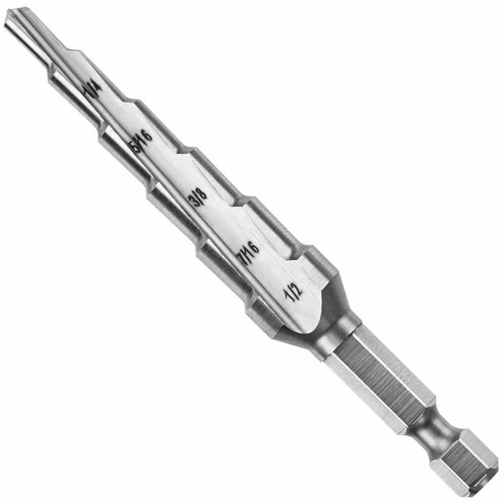 3/16 In. to 1/2 In. Step Drill Bit<span class=' ItemWarning' style='display:block;'>Item is usually in stock, but we&#39;ll be in touch if there&#39;s a problem<br /></span>