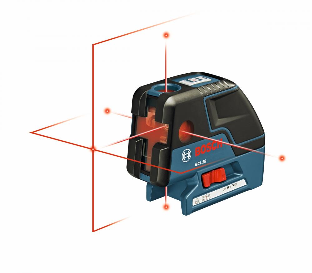 Self-Leveling 5-Point Cross Line Laser<span class='Notice ItemWarning' style='display:block;'>Item has been discontinued<br /></span>