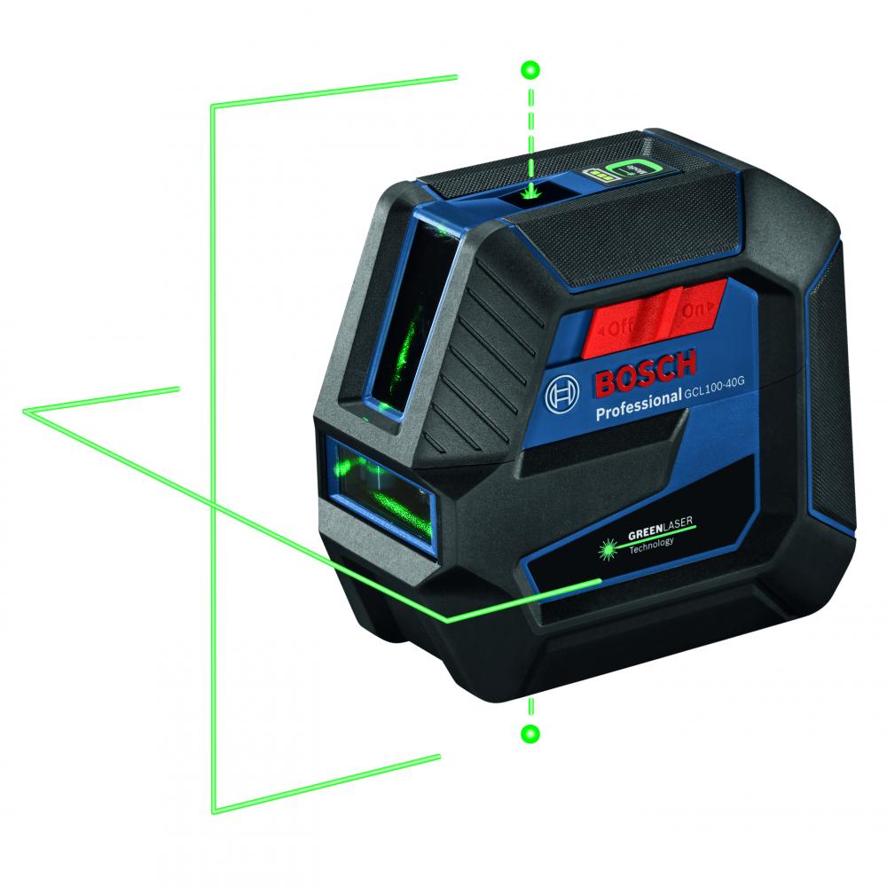 Green-Beam Self-Leveling Cross-Line Laser with Plumb Points - Factory Reconditioned<span class='Notice ItemWarning' style='display:block;'>Item has been discontinued<br /></span>