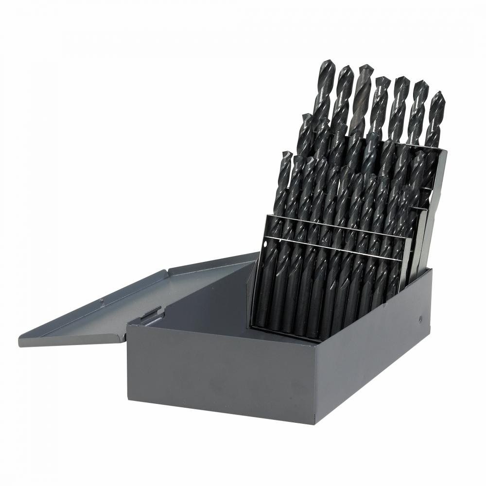 26 pc. Metal Index Black Oxide Drill Bit Set<span class='Notice ItemWarning' style='display:block;'>Item has been discontinued<br /></span>