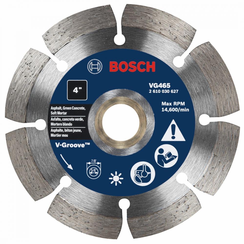 4 In. Segmented Rim V-Groove Blade<span class=' ItemWarning' style='display:block;'>Item is usually in stock, but we&#39;ll be in touch if there&#39;s a problem<br /></span>