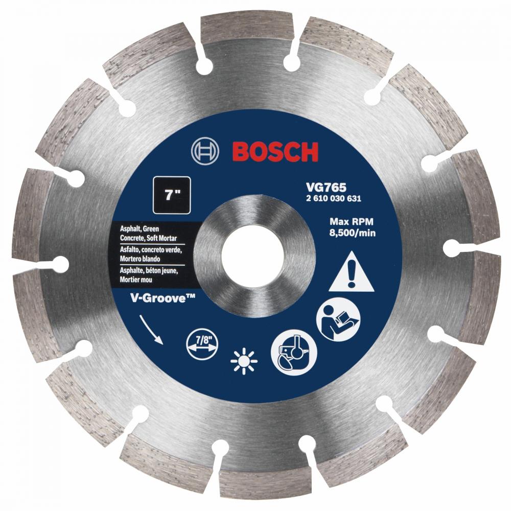 7 In. Segmented Rim V-Groove Blade<span class=' ItemWarning' style='display:block;'>Item is usually in stock, but we&#39;ll be in touch if there&#39;s a problem<br /></span>