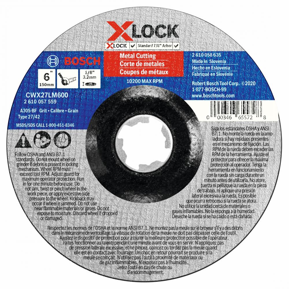 6 In. X-LOCK Abrasive Wheel<span class=' ItemWarning' style='display:block;'>Item is usually in stock, but we&#39;ll be in touch if there&#39;s a problem<br /></span>