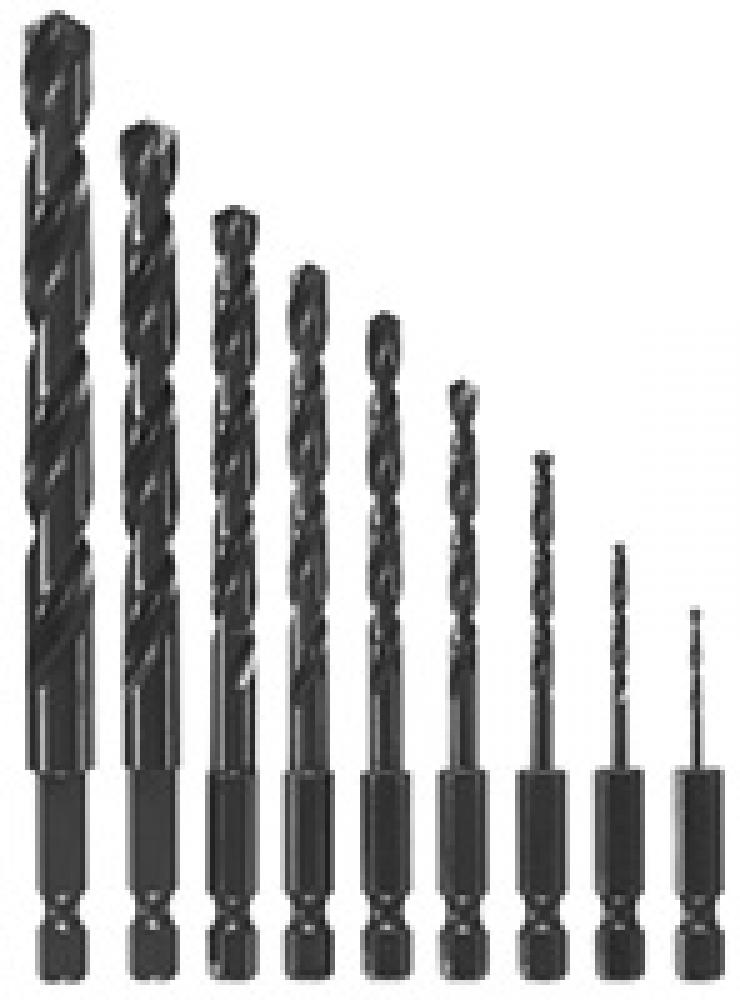 9 Pc. Black Oxide Drill Bit Set<span class=' ItemWarning' style='display:block;'>Item is usually in stock, but we&#39;ll be in touch if there&#39;s a problem<br /></span>