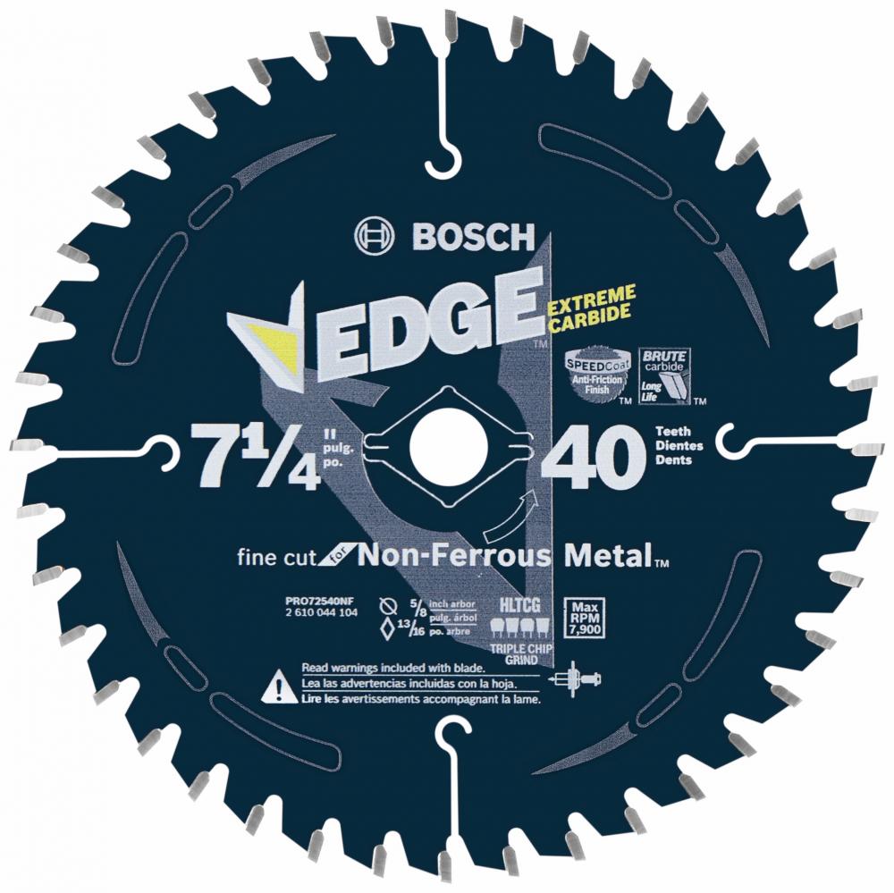 7-1/4&#34; 40 Tooth Edge Non-Ferrous Metal-Cutting Circular Saw Blade<span class='Notice ItemWarning' style='display:block;'>Item has been discontinued<br /></span>