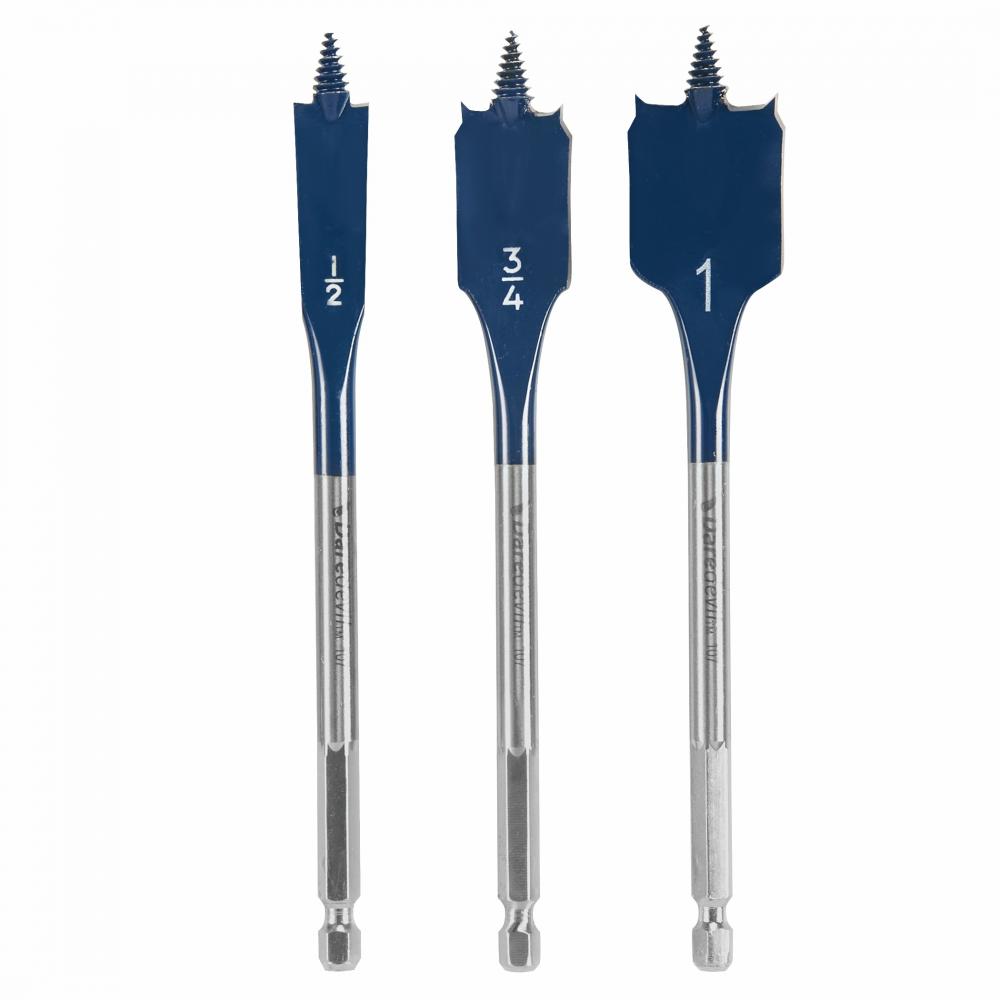 3 pc. Standard Spade Bit Set<span class=' ItemWarning' style='display:block;'>Item is usually in stock, but we&#39;ll be in touch if there&#39;s a problem<br /></span>