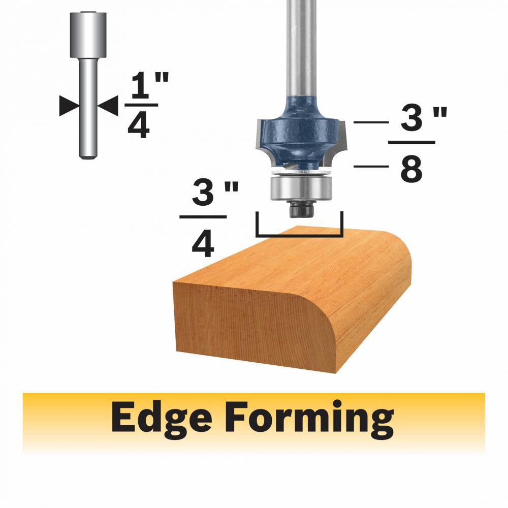 1/8 In. Roundover Router Bit<span class=' ItemWarning' style='display:block;'>Item is usually in stock, but we&#39;ll be in touch if there&#39;s a problem<br /></span>