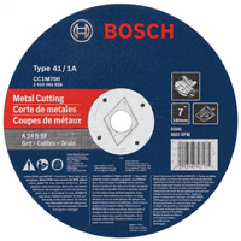 7&#34; x 1/8&#34; 7/8&#34; Arbor Type 1A (ISO 41) 24 Grit Metal Cutting Grinding Wheel<span class='Notice ItemWarning' style='display:block;'>Item has been discontinued<br /></span>