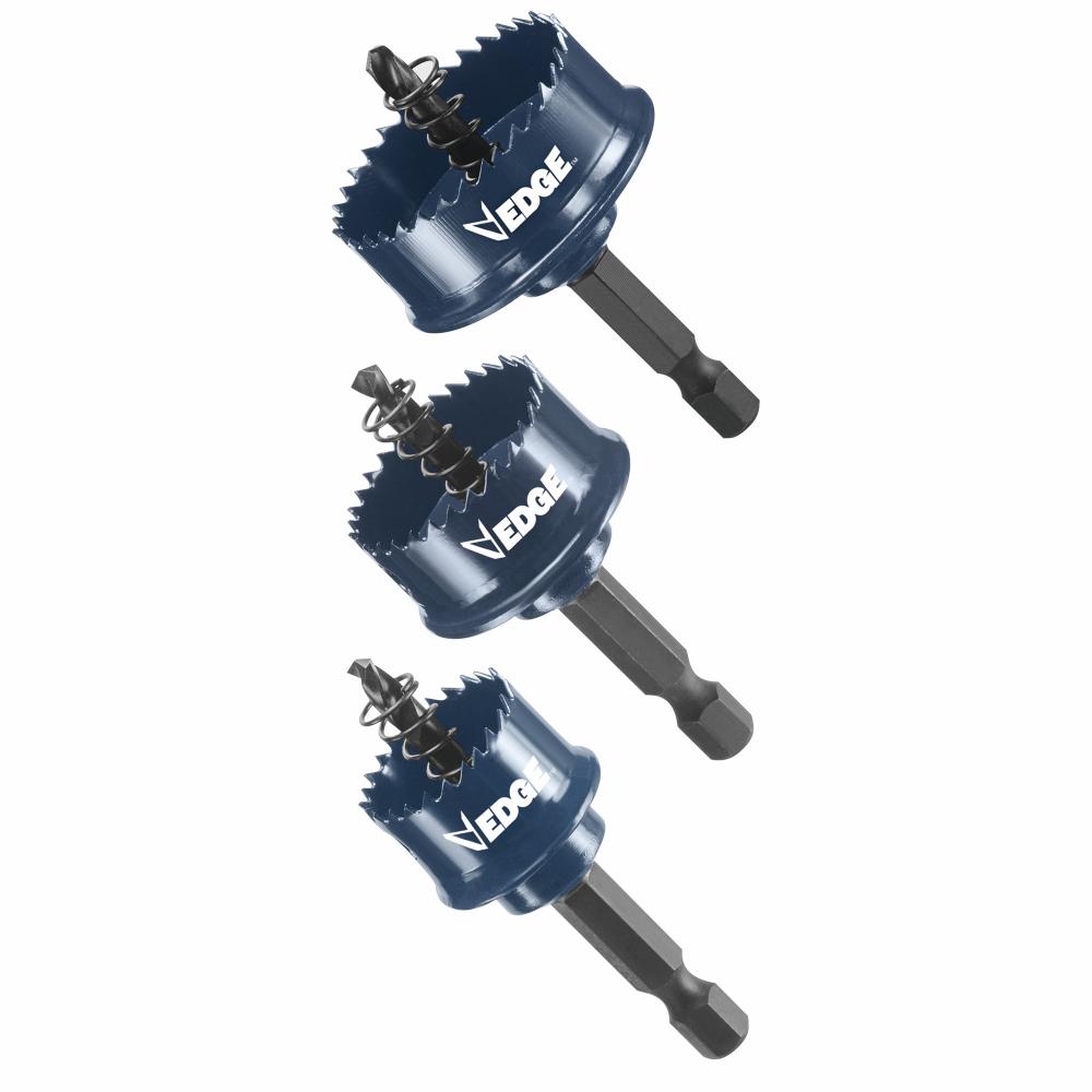 3 pc. Edge™ Hole Saw Set<span class=' ItemWarning' style='display:block;'>Item is usually in stock, but we&#39;ll be in touch if there&#39;s a problem<br /></span>