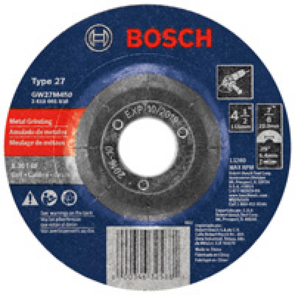 4-1/2&#34; 1/4&#34; 7/8&#34; Arbor Type 27 30 Grit Grinding Abrasive Wheel<span class='Notice ItemWarning' style='display:block;'>Item has been discontinued<br /></span>