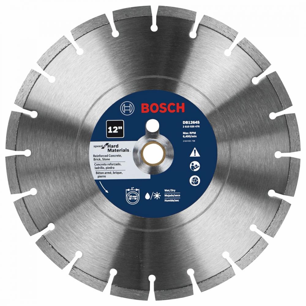 12&#34; Standard Segmented Rim Diamond Blade for Hard Materials<span class='Notice ItemWarning' style='display:block;'>Item has been discontinued<br /></span>