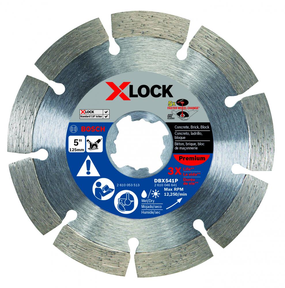 5 In. X-LOCK Diamond Blade<span class=' ItemWarning' style='display:block;'>Item is usually in stock, but we&#39;ll be in touch if there&#39;s a problem<br /></span>