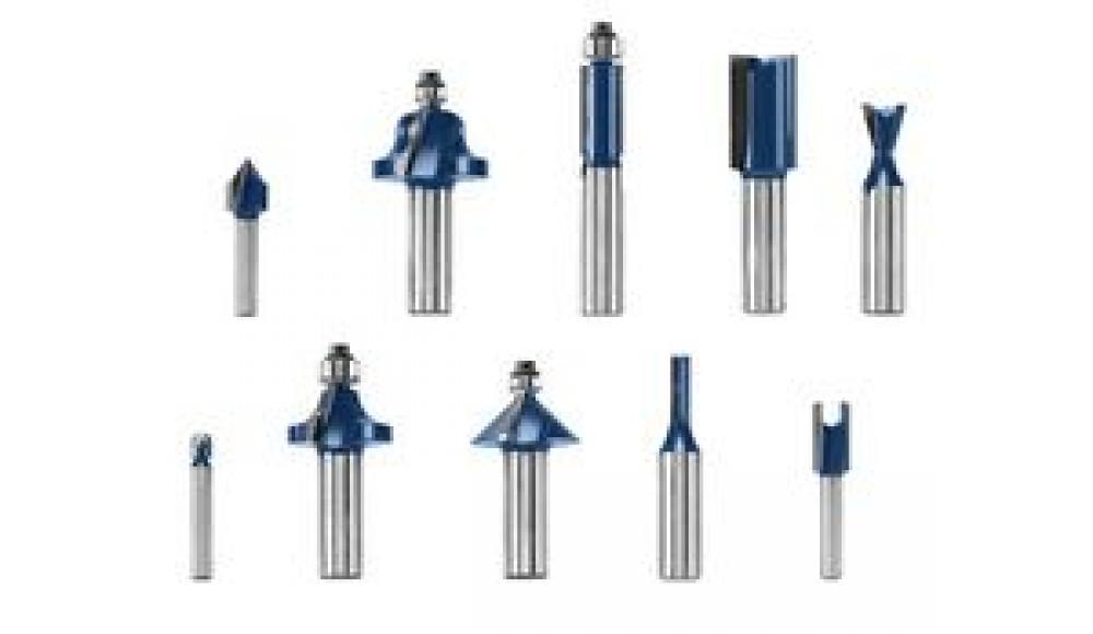 10 pc. All-Purpose Router Bit Set<span class=' ItemWarning' style='display:block;'>Item is usually in stock, but we&#39;ll be in touch if there&#39;s a problem<br /></span>