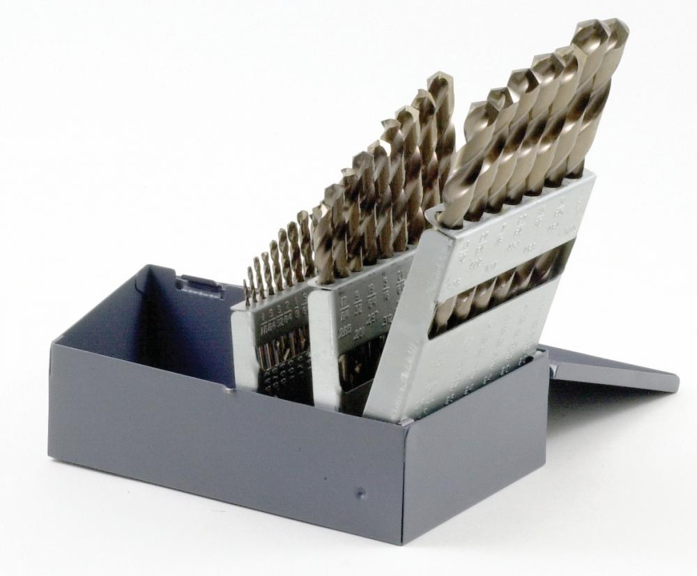 29 pc. Metal Index Cobalt Drill Bit Set<span class='Notice ItemWarning' style='display:block;'>Item has been discontinued<br /></span>