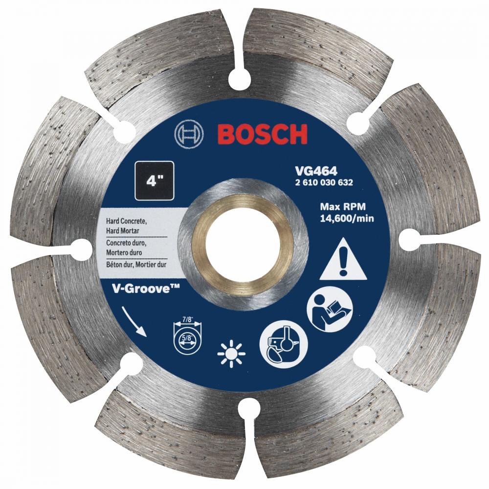 4 In. Segmented Rim V-Groove Blade<span class=' ItemWarning' style='display:block;'>Item is usually in stock, but we&#39;ll be in touch if there&#39;s a problem<br /></span>