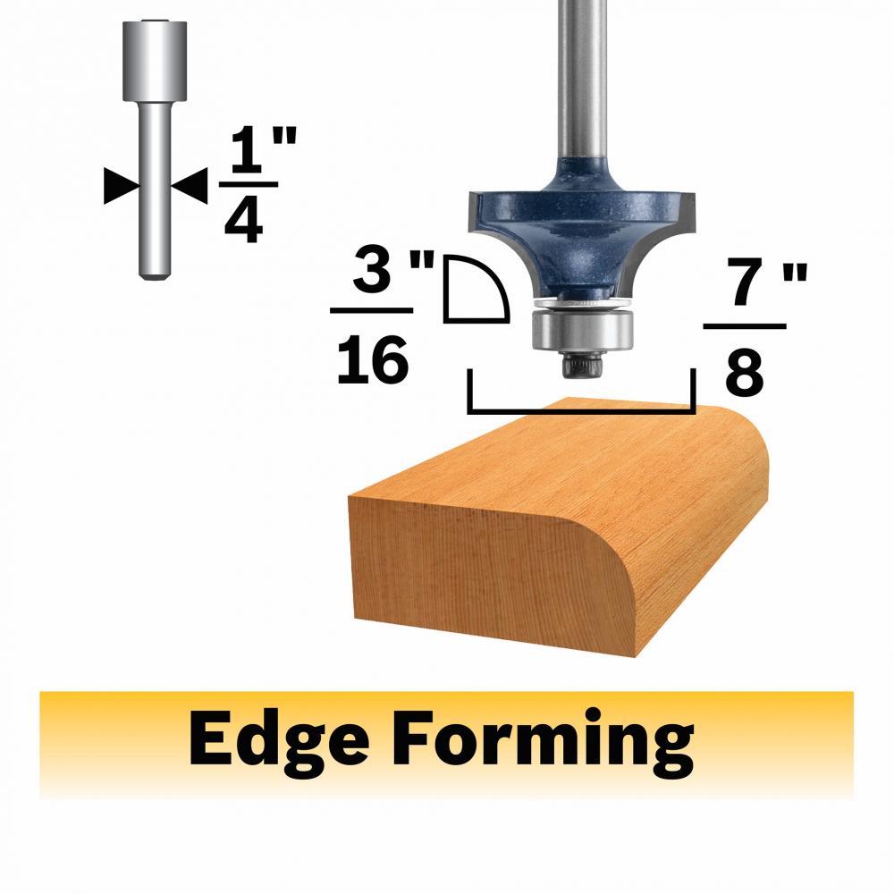 3/16 In. Roundover Router Bit<span class=' ItemWarning' style='display:block;'>Item is usually in stock, but we&#39;ll be in touch if there&#39;s a problem<br /></span>