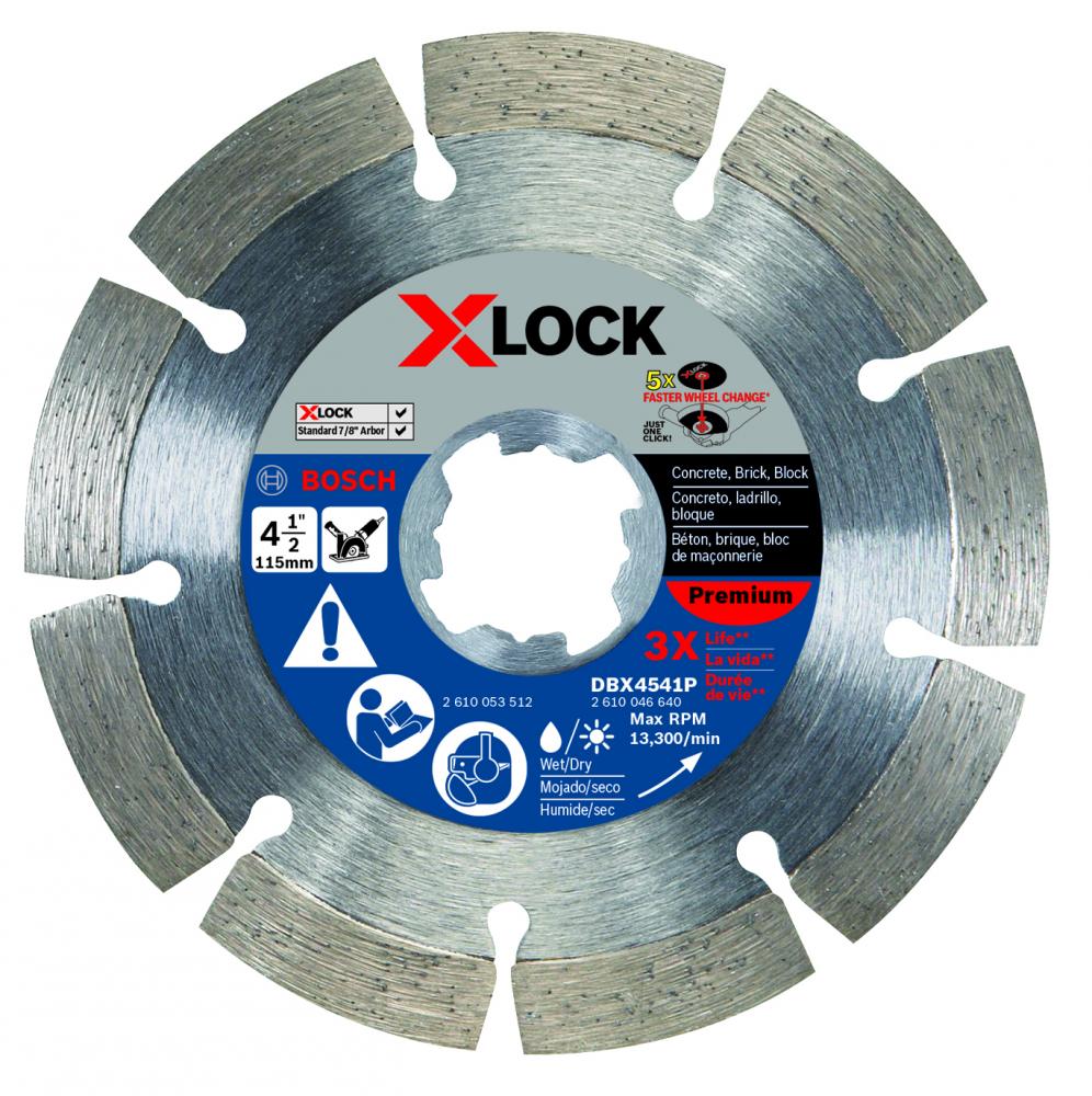 4-1/2 In. X-LOCK Diamond Blade<span class=' ItemWarning' style='display:block;'>Item is usually in stock, but we&#39;ll be in touch if there&#39;s a problem<br /></span>